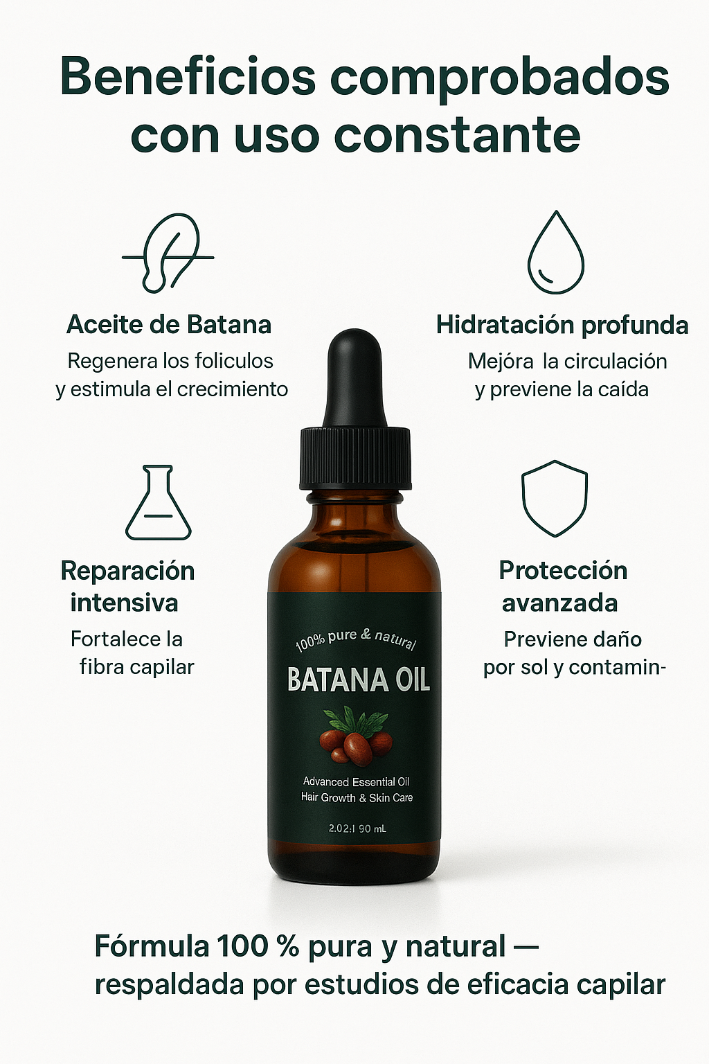 Batana Oil Pure™ — Aceite 100% Natural para Cabello y Piel