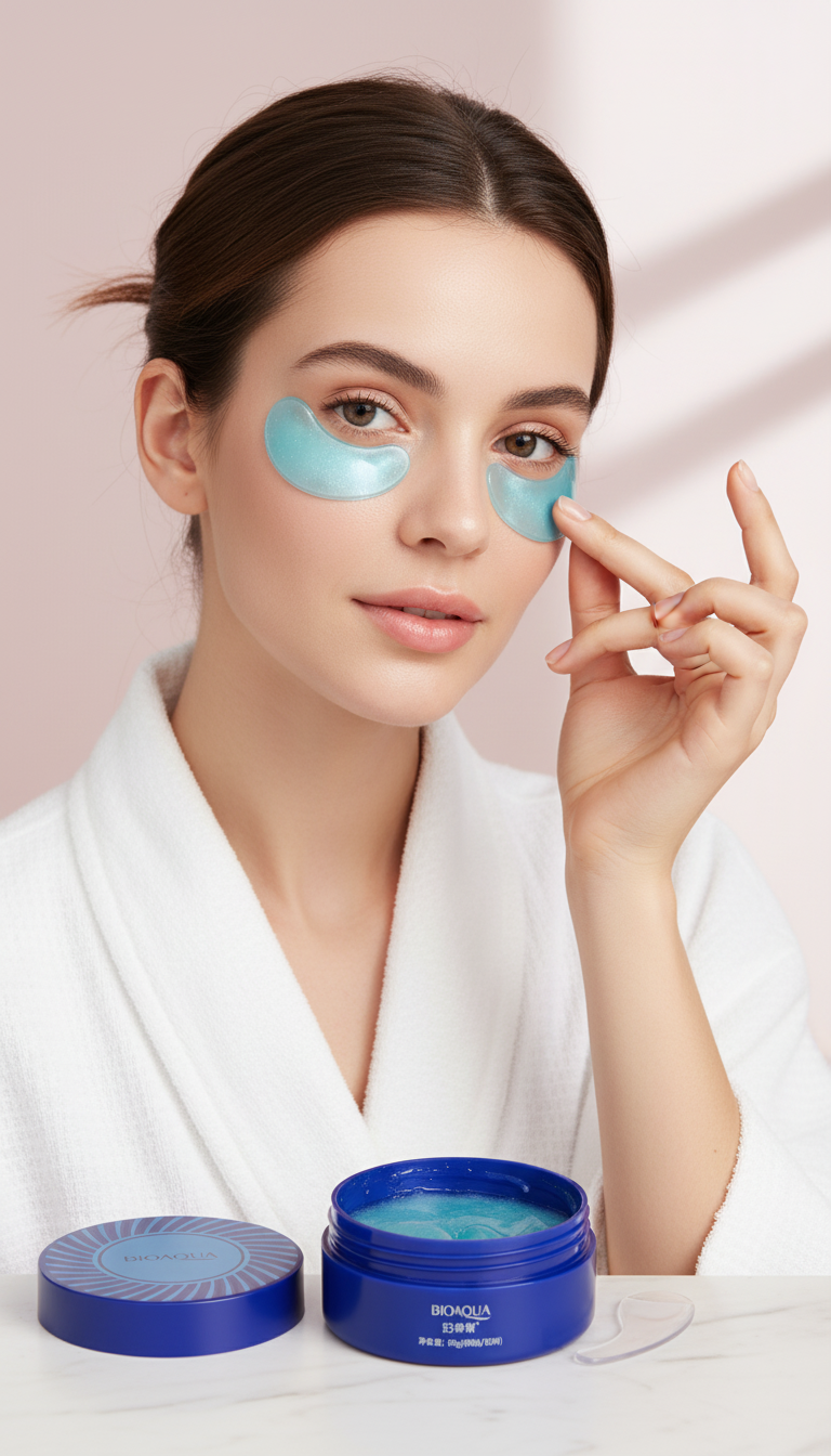 PARCHES HIDROGEL AZUL PARA OJERAS x 60 UNIDADES